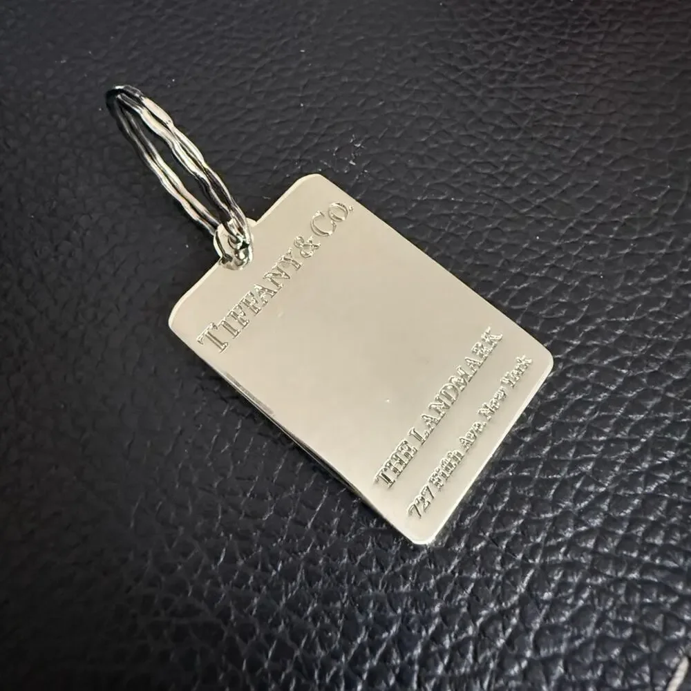 Tiffany & Co. Silver Rectangular Keychain